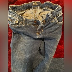 Polo Blue jeans,for girls with blue flowers on the leg